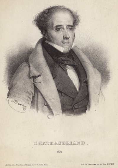 Varakreivi de Chateaubriandin muotokuva tekijältä French School
