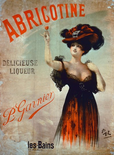 Abricotine-mainosjuliste, valmistaja P. Garnier, Pariisi tekijältä French School