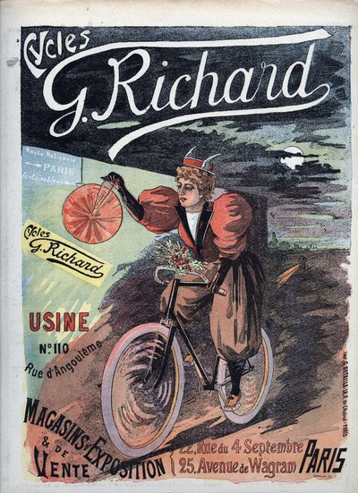 Julisteet "George Richard Cycles" Paris 1895 French School tekijältä French School