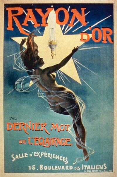 Rayon dOr Lighting -julistemainos, Pariisi tekijältä French School