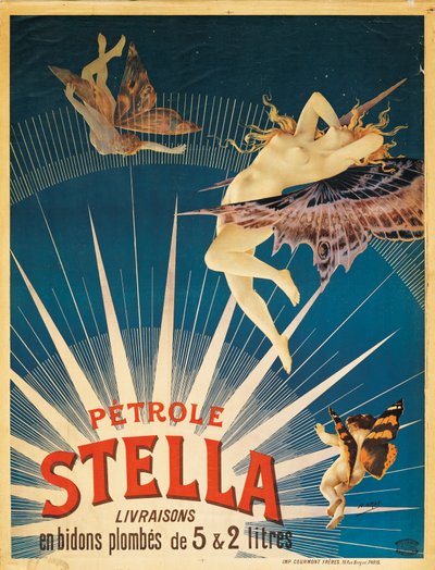 Mainosjuliste Stella bensiiniä, 1897 tekijältä French School