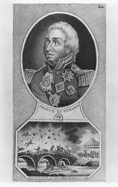 Prinssi Mihail Illarionovich Golenischev-Kutuzov (litho) tekijältä French School