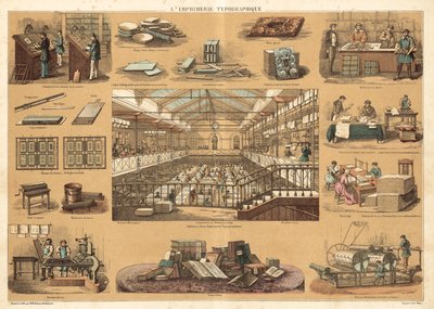 Painatus (väri litho) tekijältä French School