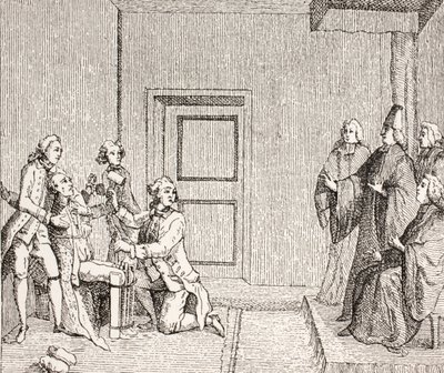 Brodequinin kiduttama vanki, 1875 tekijältä French School