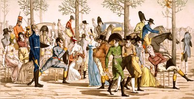 Promenade at Longchamps, 1802 tekijältä French School
