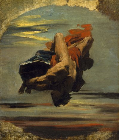 Prometheus Falling from the Rock (öljy kankaalle) tekijältä French School