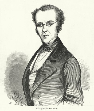 Prosper Duvergier de Hauranne, ranskalainen poliitikko tekijältä French School
