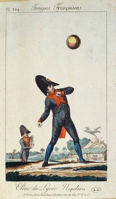 Oppilas Lycee Napoleonista, Troupes Francaisesista, n. 1805 tekijältä French School