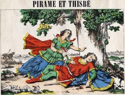 Pyramus (Pirame) ja Thisbe, Ovidiuksen tarina "" Metamorfoosit". tekijältä French School