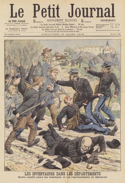 Varastojen riita (väri litho) tekijältä French School