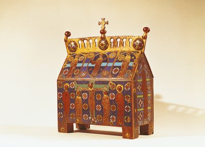 Jäännösarkku, 1100-1300-luku (metalli ja emali) tekijältä French School
