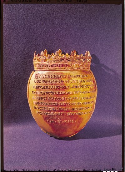 Bretagnen Annen sydämen pyhäinjäännös (1477-1514) Bretagnen herttuatar, 1514 tekijältä French School