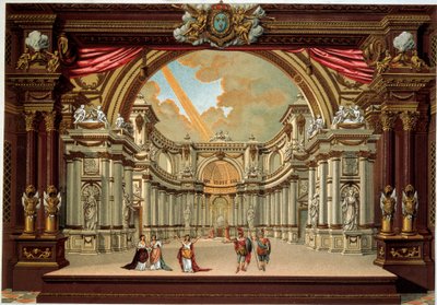 Jean Baptiste Poquelin dit Molieren (1622-1673) näytelmän esitys Versailles