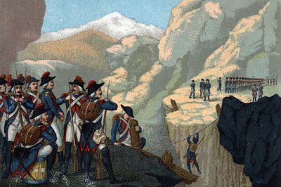 Reservarmeijan kampanja vuonna 1800: Kenraali Bethencourtin Simplonin läpikulku toukokuussa 1800. tekijältä French School