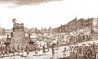 Voltairen tuhkan palautus (Francois Marie Arouet, Voltaire tekijältä French School