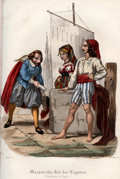 Kapina Espanjan Habsburgien valtaa vastaan Napolissa vuonna 1647 tekijältä French School