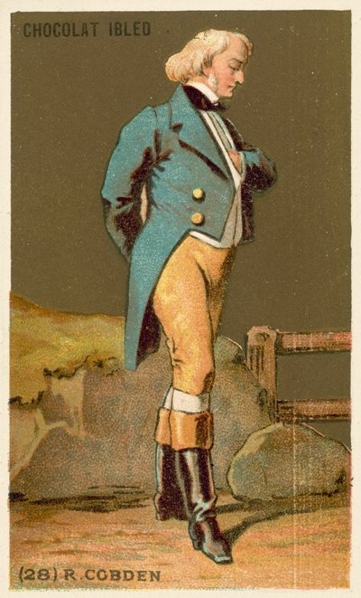 Richard Cobden, englantilainen poliitikko (chromolitho) tekijältä French School
