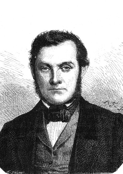 Richard Wilhelm BUNSEN (1811-1899), saksalainen kemisti löysi cesiumin ja rubidiumin. Kaiverrus 1867 tekijältä French School