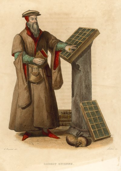 Robert Etienne (värillinen kaiverrus) tekijältä French School