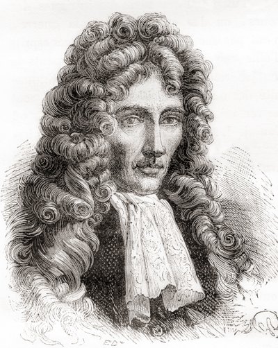 Robert William Boyle, anglo-irlantilainen luonnonfilosofi, kemisti, fyysikko ja keksijä, Les Merveilles de la Science, pub.1870 tekijältä French School