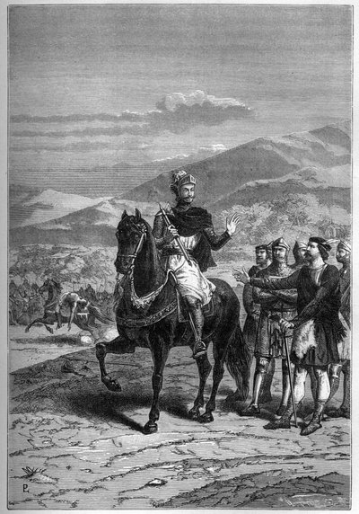 Robert the Bruce ennen Bannockburnia, 1313, Skotlanti - Robert I Skotlannista tekijältä French School
