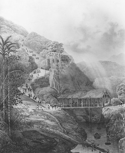Route de Tondano, Celebesin saarilla Dumont dUrvillen komentamasta Voyage de lAstrolabesta tekijältä French School