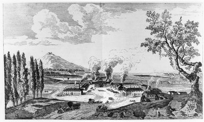 Kuninkaallinen valimo Le Creusotissa vuonna 1787 tekijältä French School