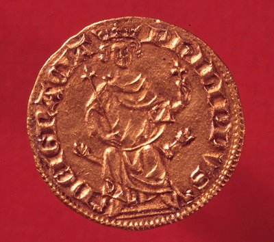 Philip IV le Belin (1268-1314) kuninkaallinen kultakilpi. 1290. Pariisi, Valuuttamuseo tekijältä French School