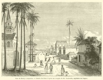 Rue de Berry a Cayenne (kaiverrus) tekijältä French School