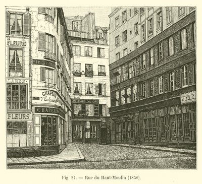 Upper Moulin Street, 1850 tekijältä French School