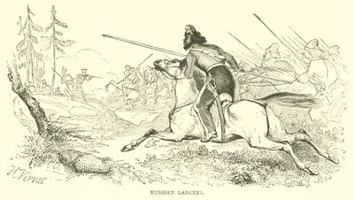 Venäjän Lancers (kaiverrus) tekijältä French School