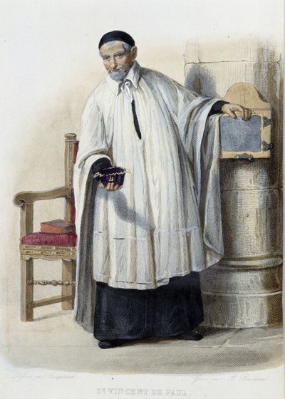 Saint Vincent de Paul - teoksessa "The French Plutarch", toim. Mennechet tekijältä French School