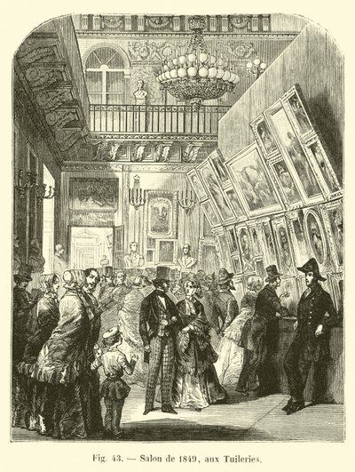 Salonki vuodelta 1849, Tuileriesissa tekijältä French School
