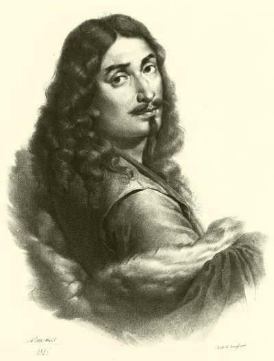 Salvator Rosa, muotokuva (kaiverrus) tekijältä French School