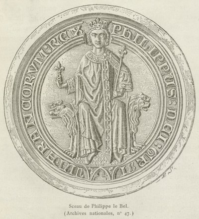 Philip The Fairin sinetti (kaiverrus) tekijältä French School