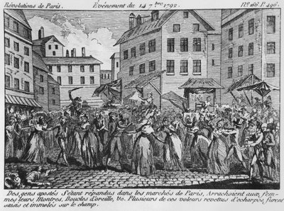 Ryöstöpaikka Pariisissa, 14. syyskuuta 1792 tekijältä French School