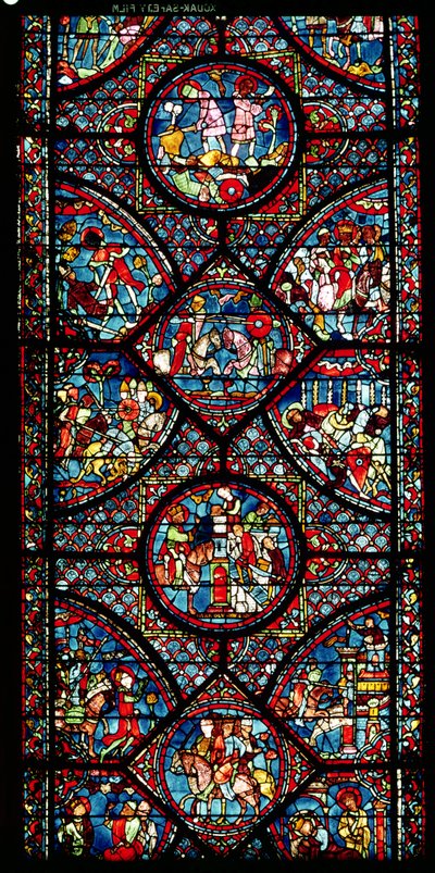 Kohtauksia Kaarle Suuren (747-814) elämästä ambulatoriosta, n. 1215-25 (katso myös 182939) tekijältä French School