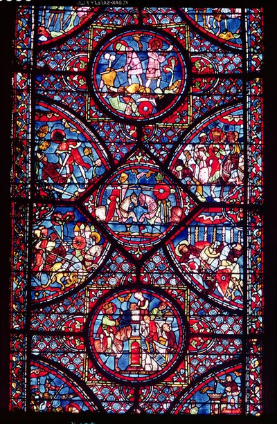 Kohtauksia Kaarle Suuren (747-814) elämästä ambulatoriosta, n. 1215-25 (katso myös 182938) tekijältä French School