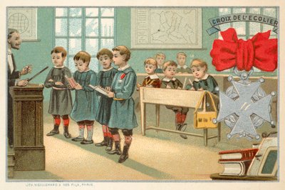 Koulupoikien risti (chromolitho) tekijältä French School
