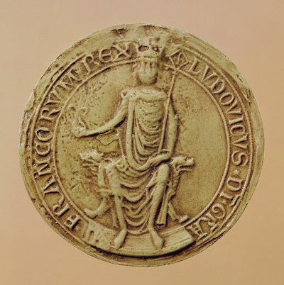 Louis VIII:n (1187-1226) sinetti (vaha) tekijältä French School