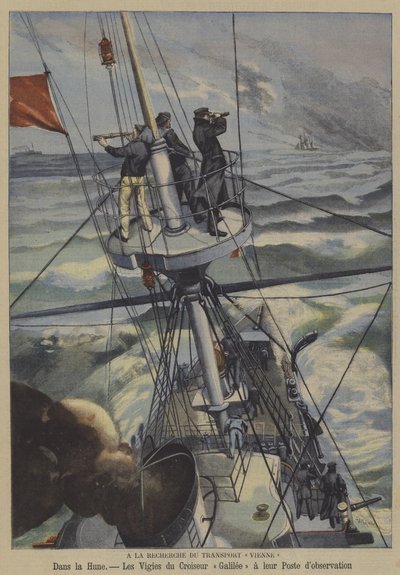 Etsi kadonnutta ranskalaista laivaa Vienne (väri litho) tekijältä French School