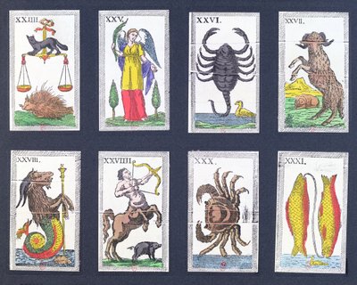 Astrologisten tarot-korttien valinta tekijältä French School