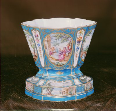 Sevres Eventail blue-celeste -istutuskone (posliini) tekijältä French School