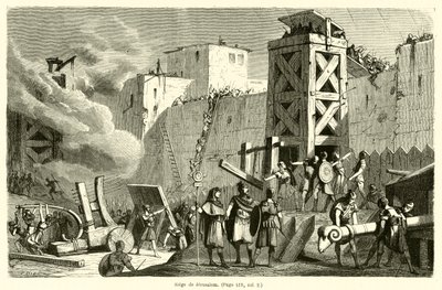 Siege de Jerusalem (kaiverrus) tekijältä French School