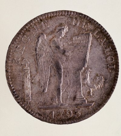 Hopea ranskalainen ecu (scude), Ranskan tasavalta (1793-1804) tekijältä French School