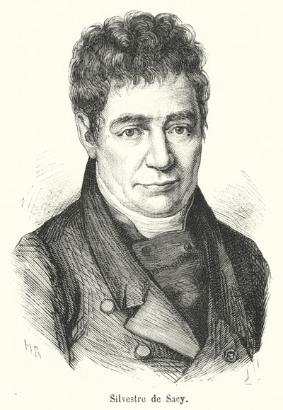Silvestre de Sacy (kaiverrus) tekijältä French School