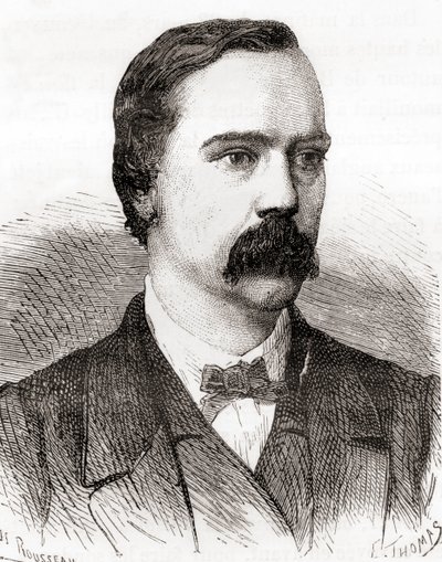 Sir Charles Tilston Bright, teoksesta Les Merveilles de la Science, julkaistu noin vuonna 1870 (kaiverrus). tekijältä French School