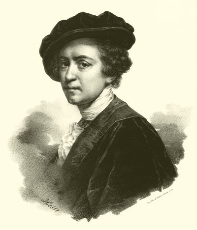 Sir Joshua Reynolds, muotokuva (kaiverrus) tekijältä French School