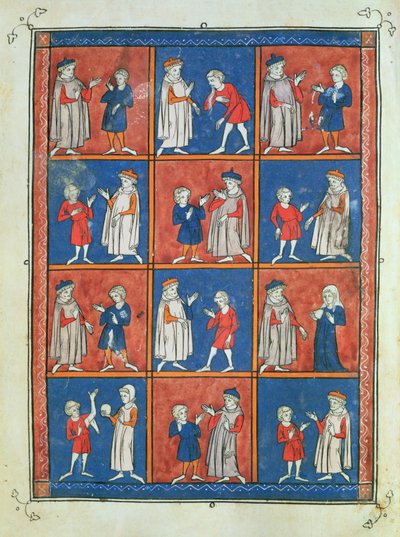 Sloane 1977 fol.51v Twelve Ailments, Rogier de Salernen "Chirurgiasta" tekijältä French School