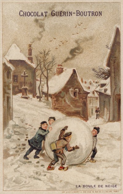 Lumipallo (chromolitho) tekijältä French School